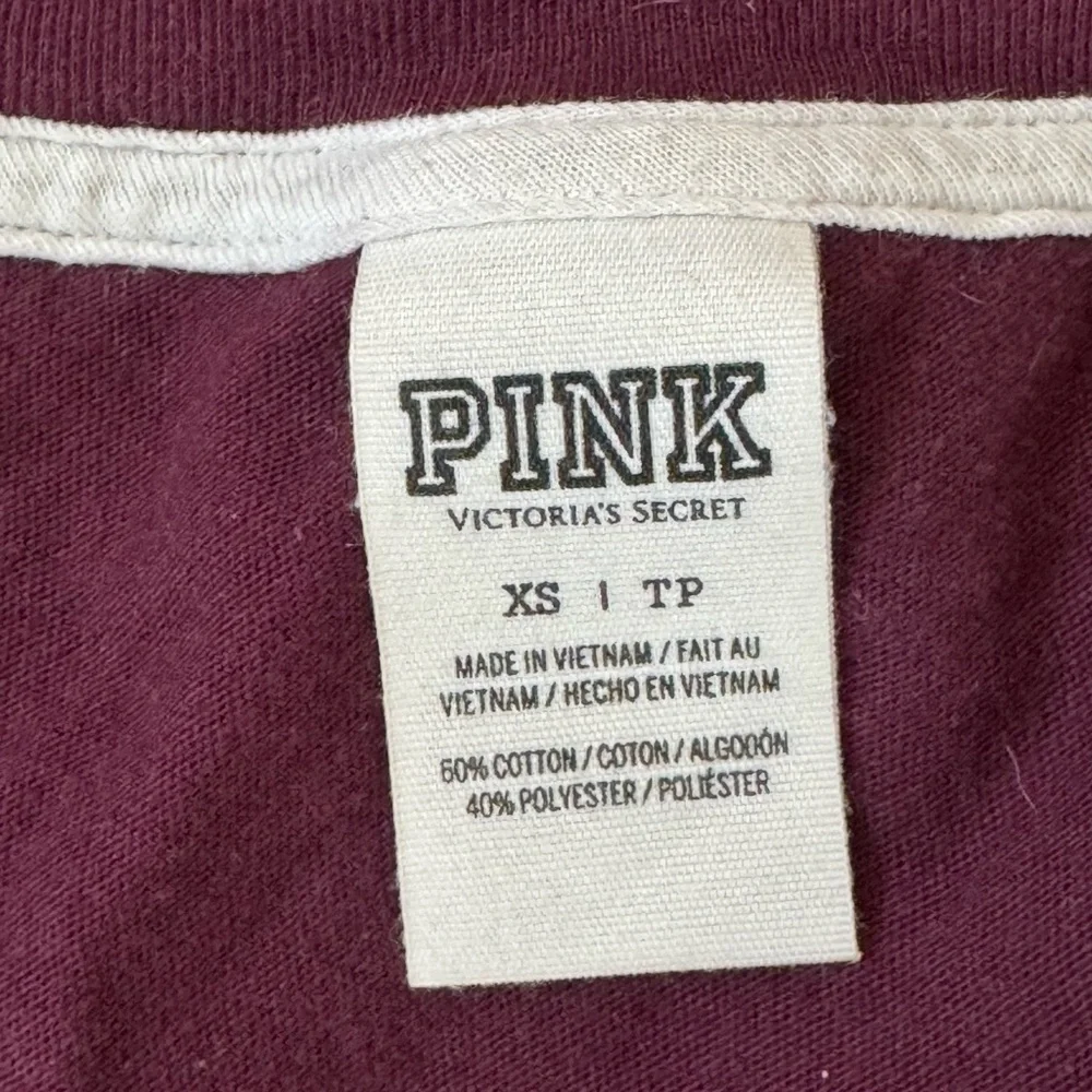 VS pink varsity maroon sequin top - Picture 4 of 5